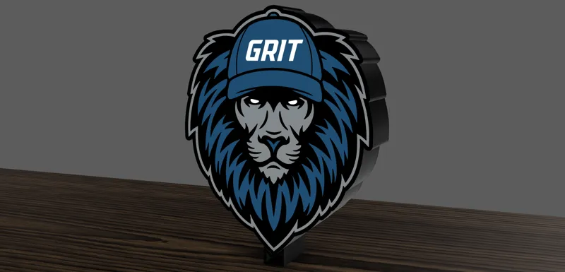 Detroit Lions GRIT Light Box