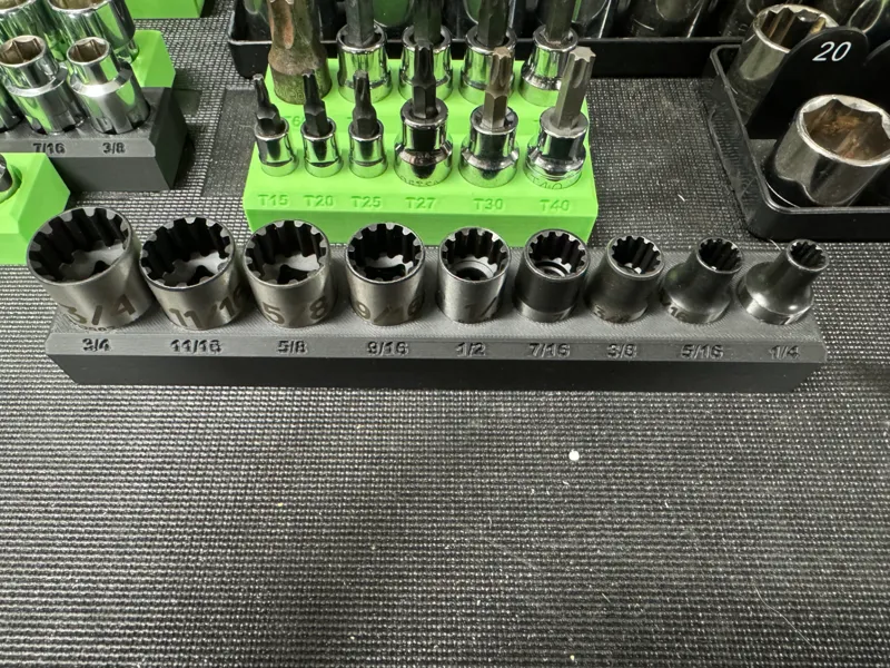 3/8" SAE Socket Rail
