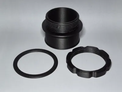 Adapter 60mm hole to 2.5 inch hose