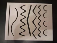 Gabarit d'apprentissage du tracé au crayon — photo 1