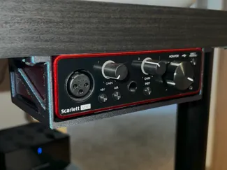 Scarlet Solo under desk mount