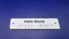 Hello world with text