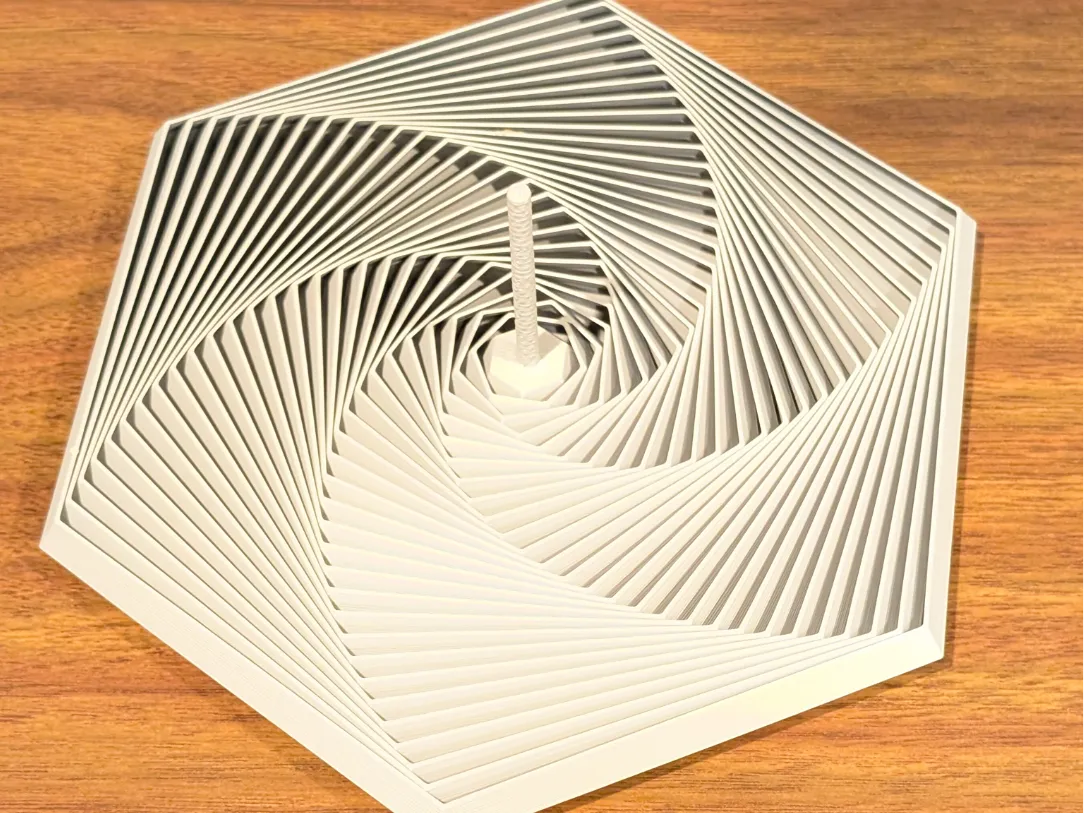 Hex Vortex Fidget V2 - Free 3D Print Model - MakerWorld