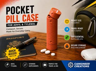 Pocket Pill Case for Advil & Tylenol