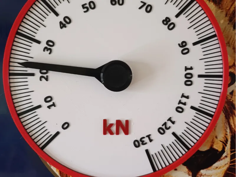 Kraftanzeige Tafel Haftmodell