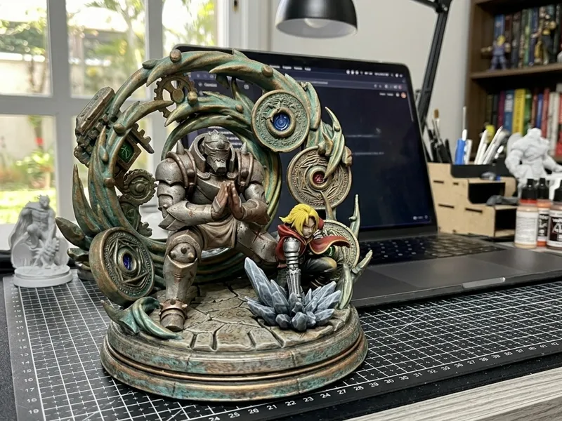 Diorama Fratelli Elric - Fullmetal Alchemist