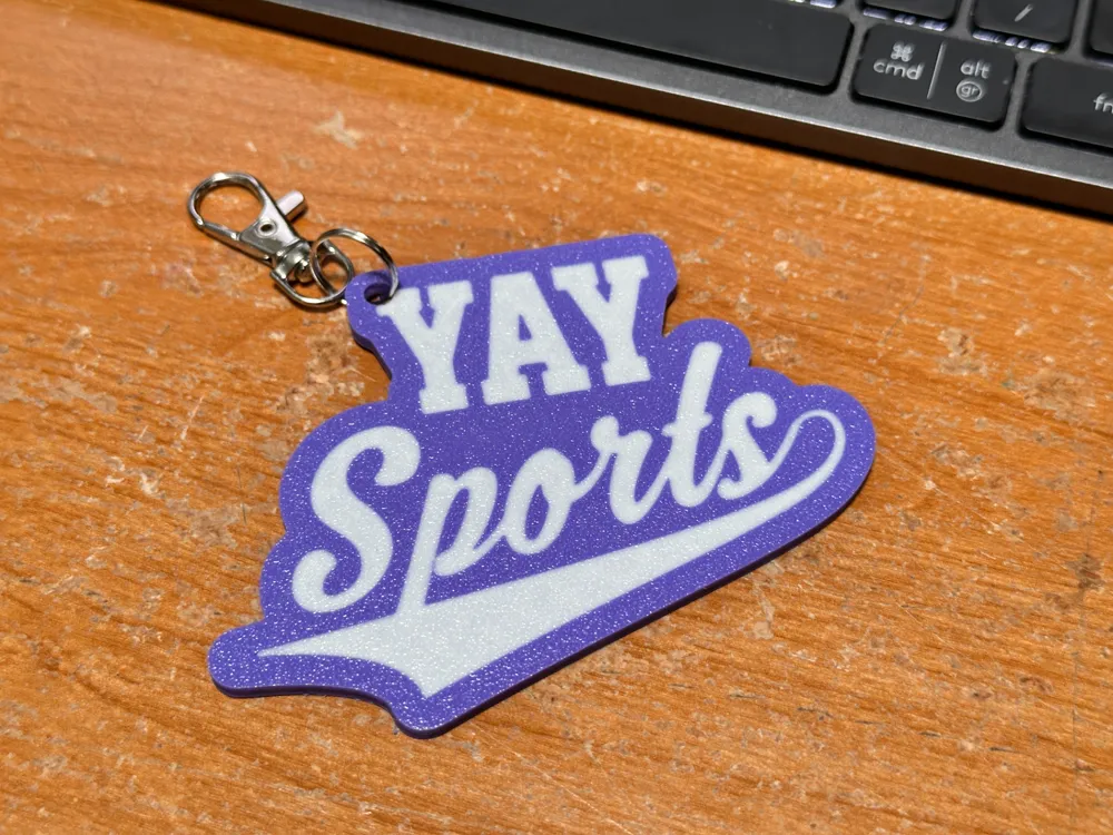 Yay Sports Ironic Sports Keychain by Eternity Labs MakerWorld