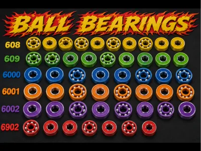 One-piece Printed Ball Bearings