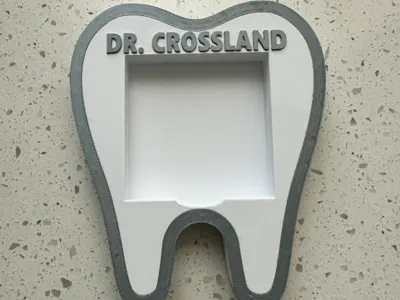 Customizable Sticky Note Holder - Tooth