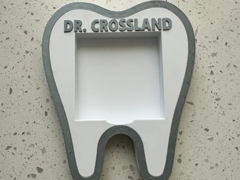 Customizable Sticky Note Holder - Tooth