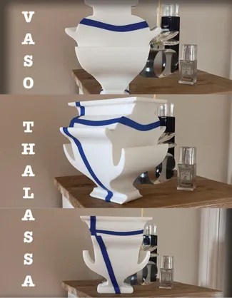 Vaso decorativo 'Thalassa', gioco di prospettive