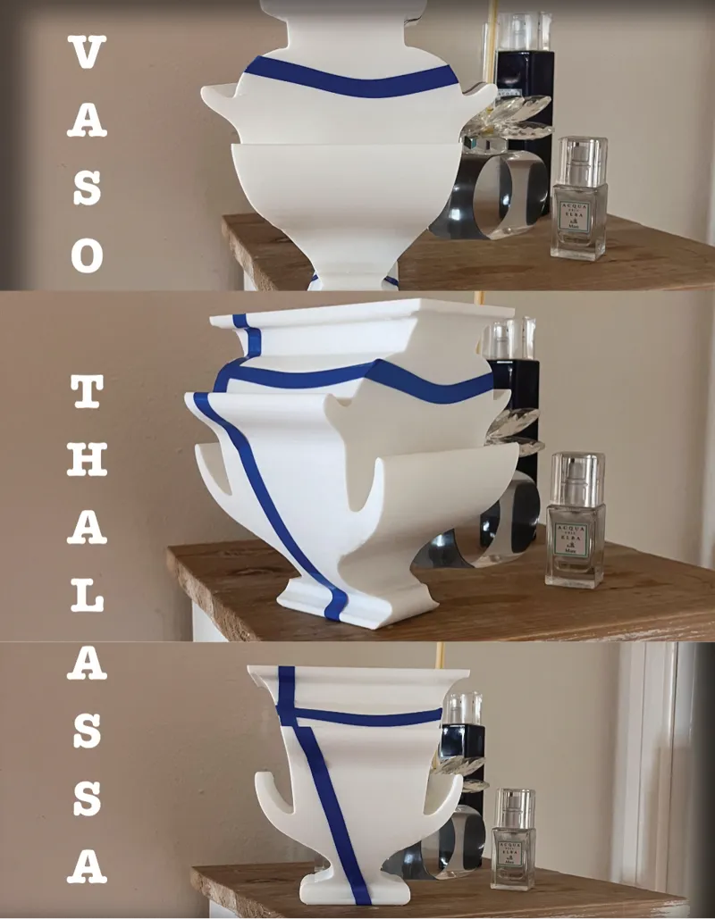 Vaso decorativo  'Thalassa', gioco di prospettive
