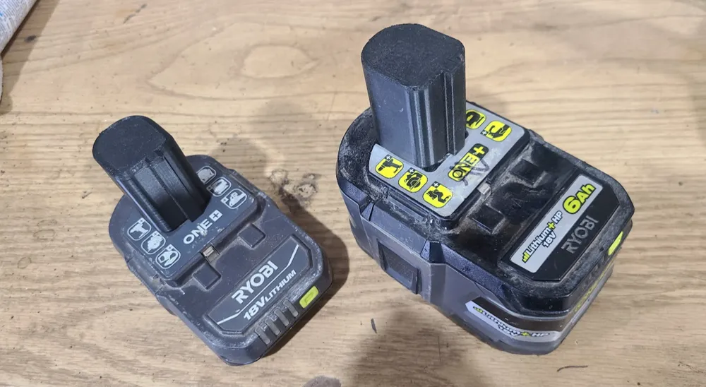 Ryobi 18v Battery Post Protector Cover by VickeryStudies MakerWorld