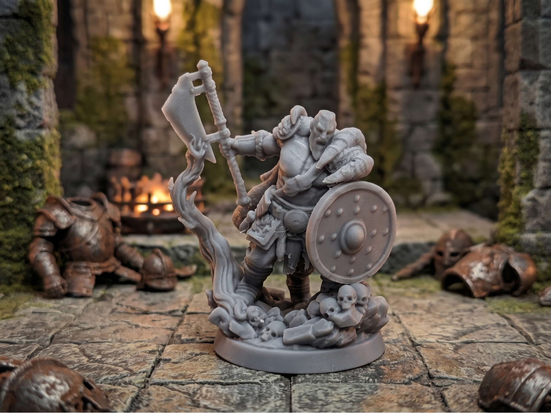 Umano Barbaro / Guerriero - DnD (base28mm)