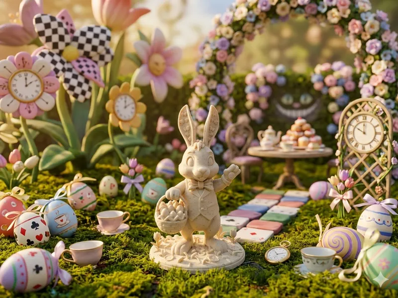 Lepre Marzolina di Pasqua/Alice in Wonderland