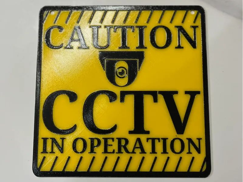 CCTV Warning Sign