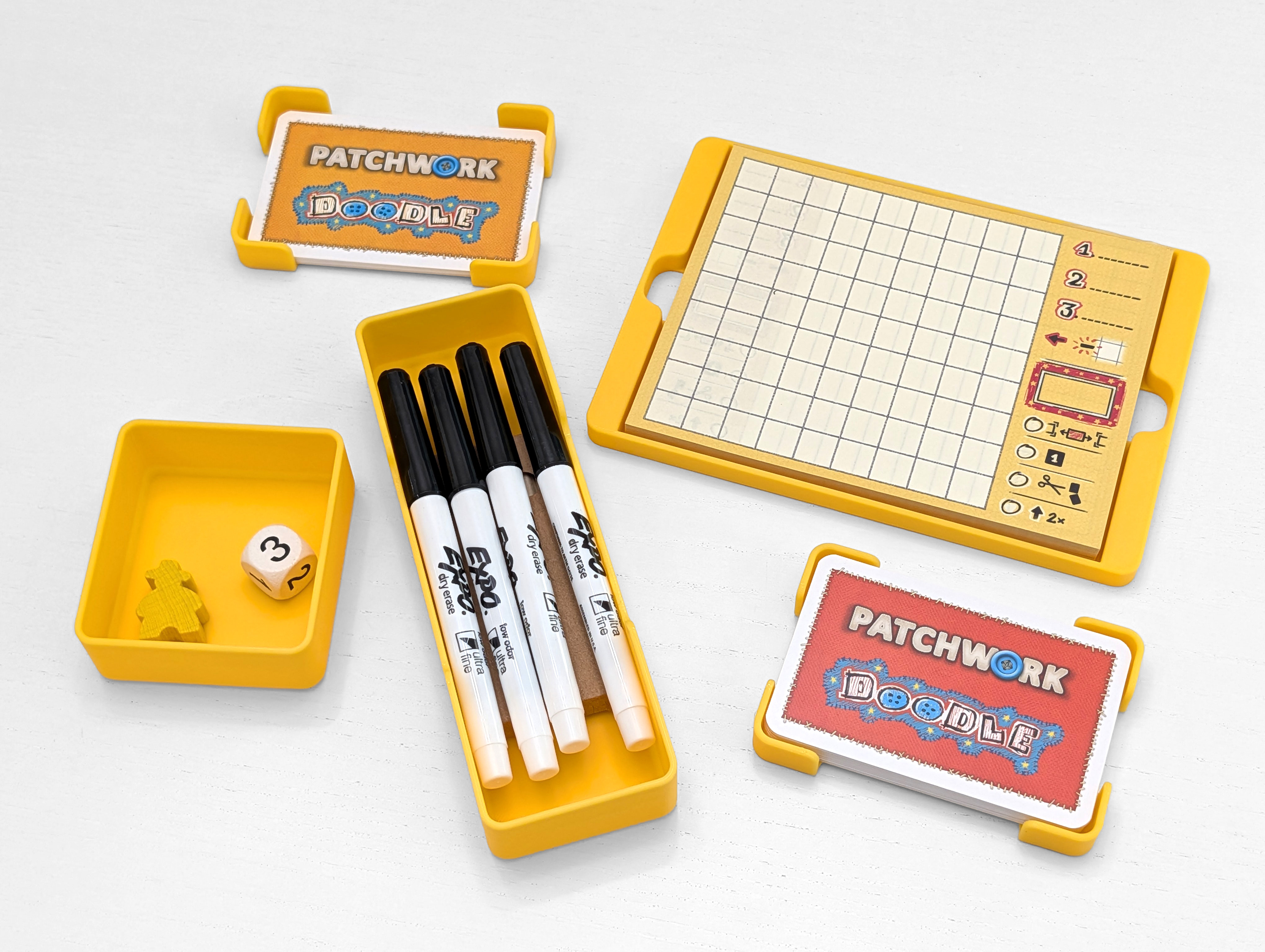 Miniatura 1 do modelo 3D Patchwork Doodle - Organizer Insert