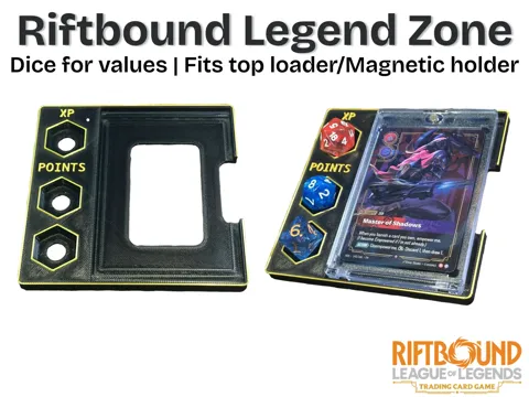 Accesorio para filamento: Riftbound - Legend Zone (Dice for counters) — referencia de MakerWorld