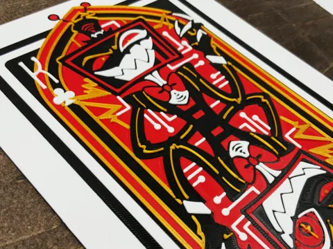 Accesorio para filamento: Vox Hazbin Hotel Playing Card — referencia de MakerWorld