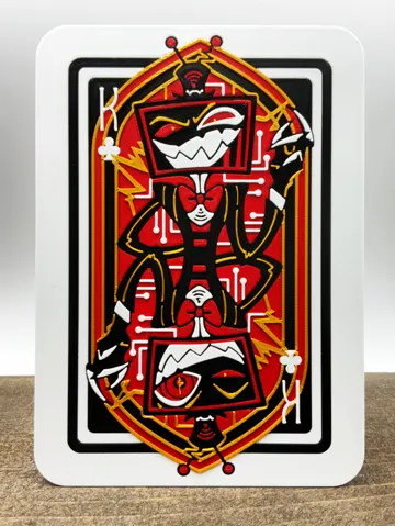 Accesorio para filamento: Vox Hazbin Hotel Playing Card — vista de referencia 2