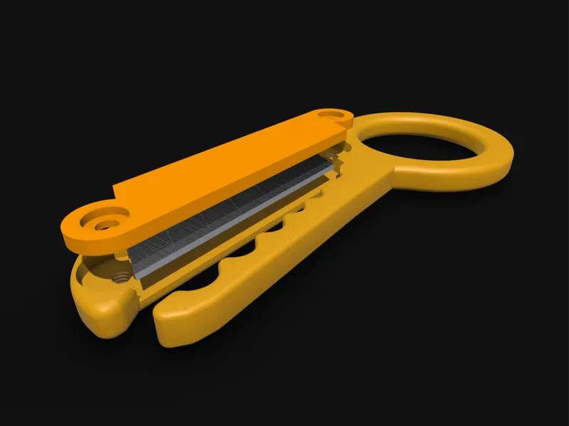 Wire stripper for 9mm cuter blades