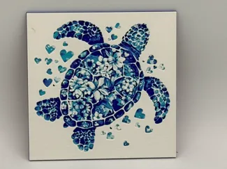Floral Sea Turtle Hueforge