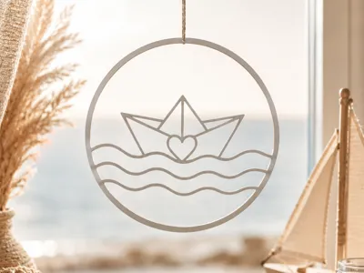 Wreath Paper Boat