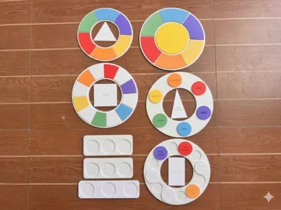 Modular Educational Color Wheel System