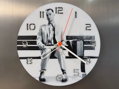 Wall / Desk Clock Forrest Gump HueForge