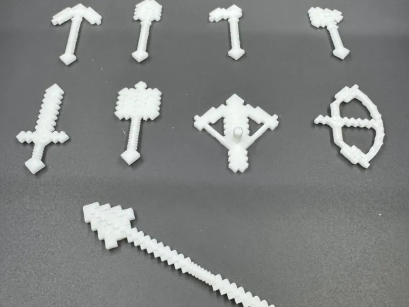 Minecraft weapons and tools V2 (brick compatible)