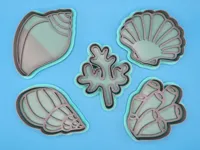 Emporte-pièces tampons coquillages et corail - plage — photo 2