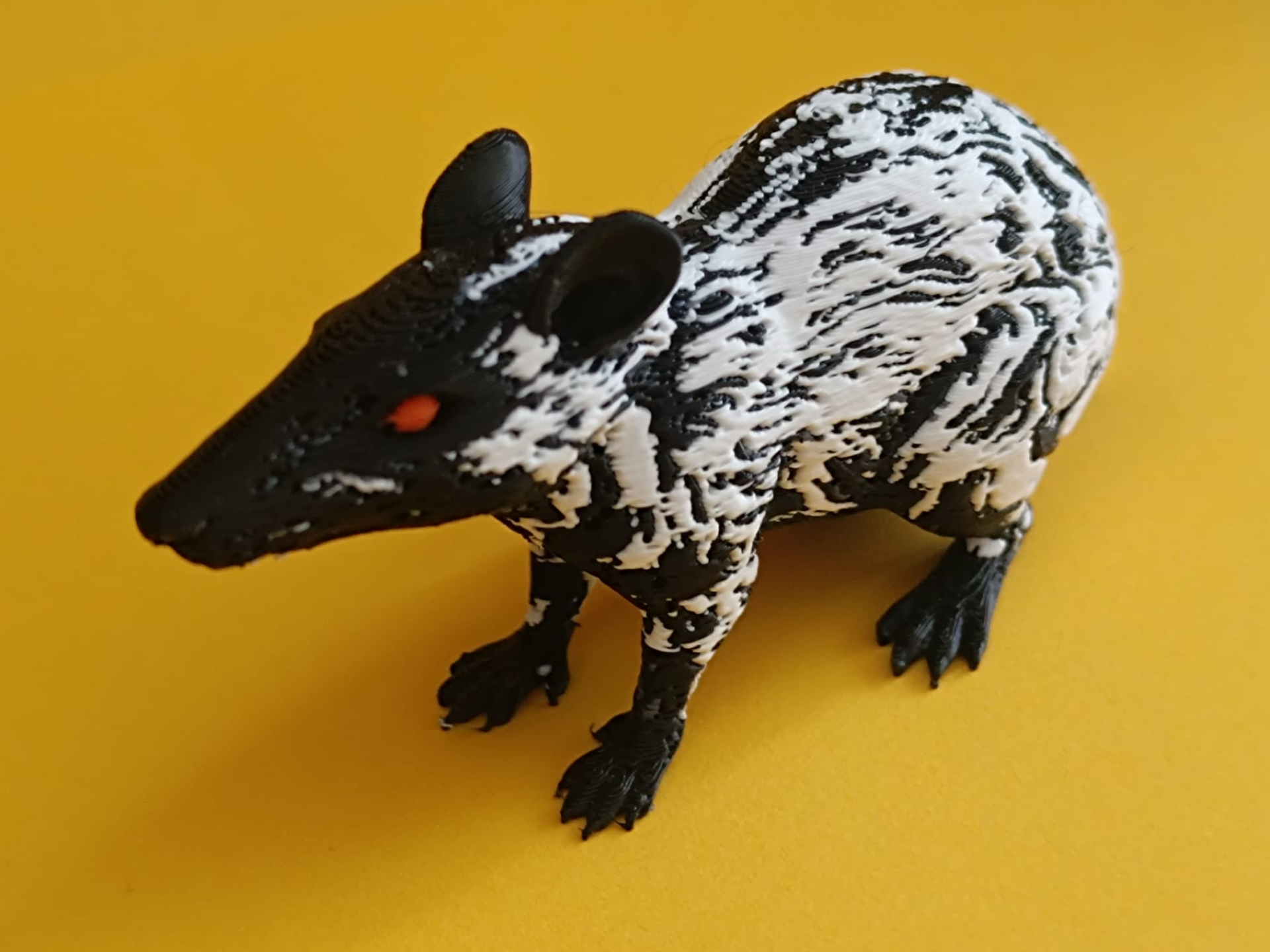 Realistic Quadrupedal Fancy Rat Figurine