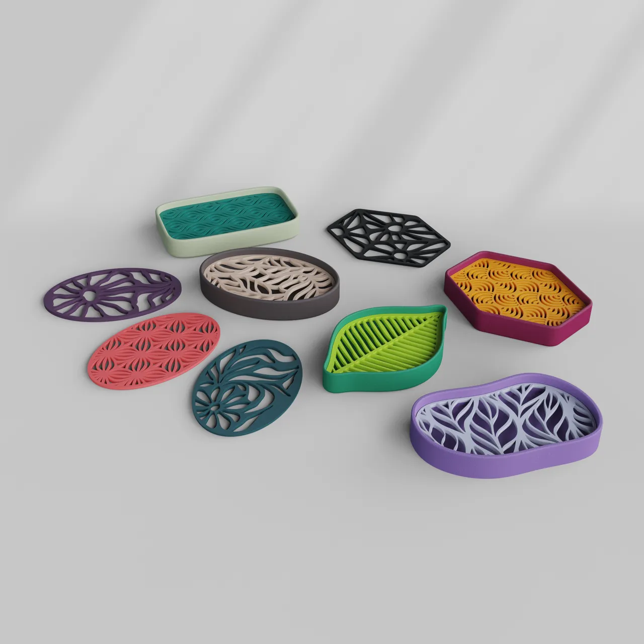 Soap Dish Collection with Removable Inserts view 3