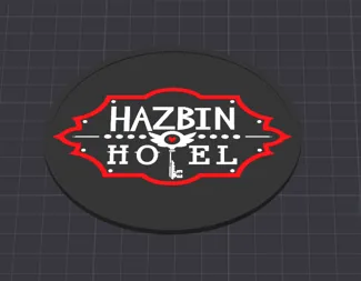 Hazbin Hotel Logo Coaster