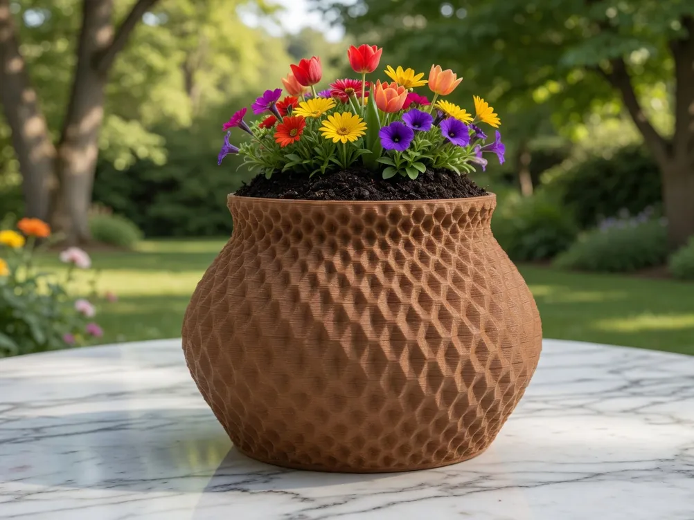 Scale Geometric Flower Pot - Free 3D Print Model - MakerWorld
