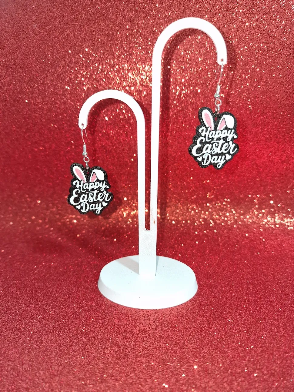 Happy Easter day earrings view 3