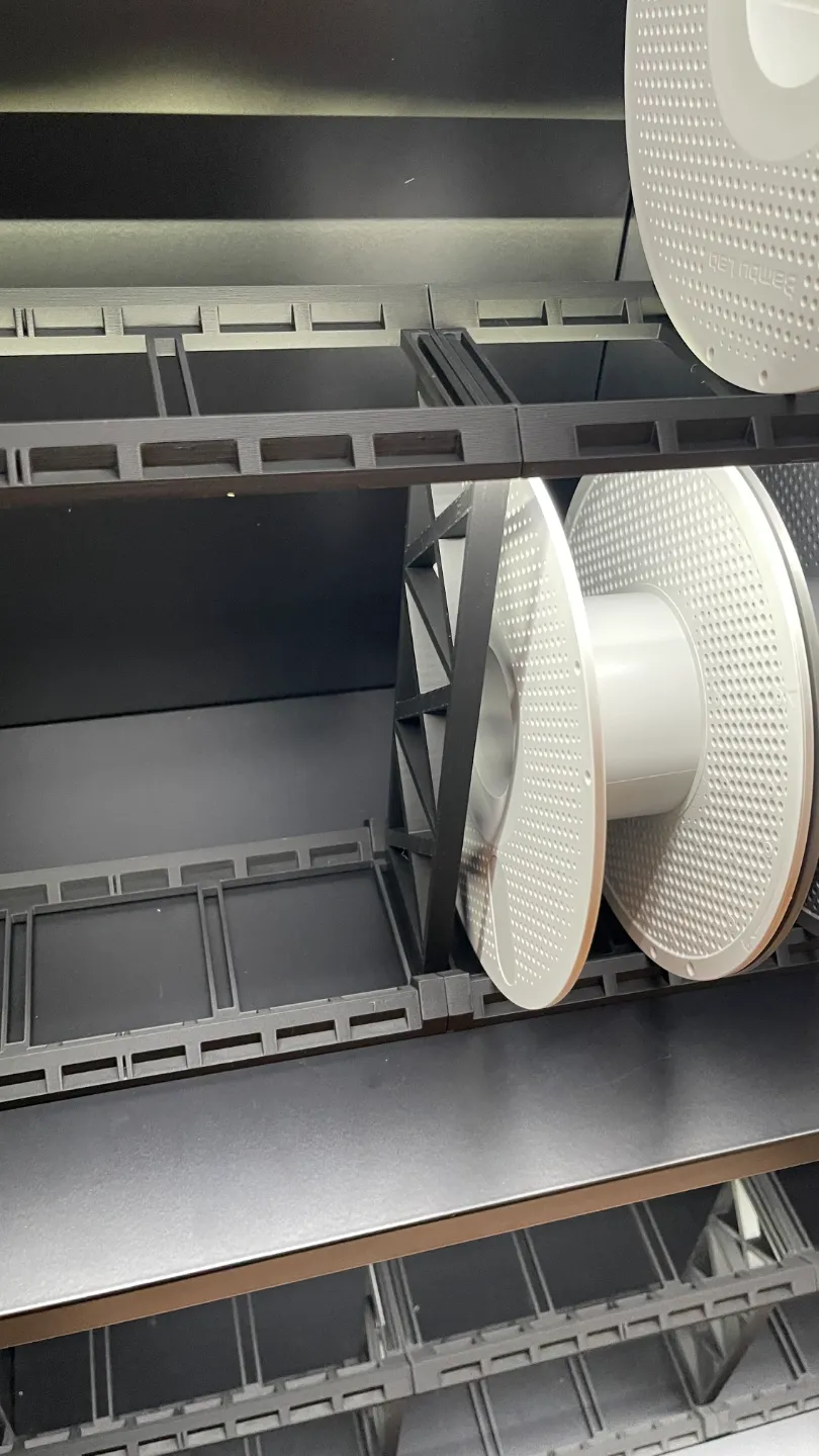Filament Racks + Risers for IRONMIX Metal Cabinets - Free 3D Print ...