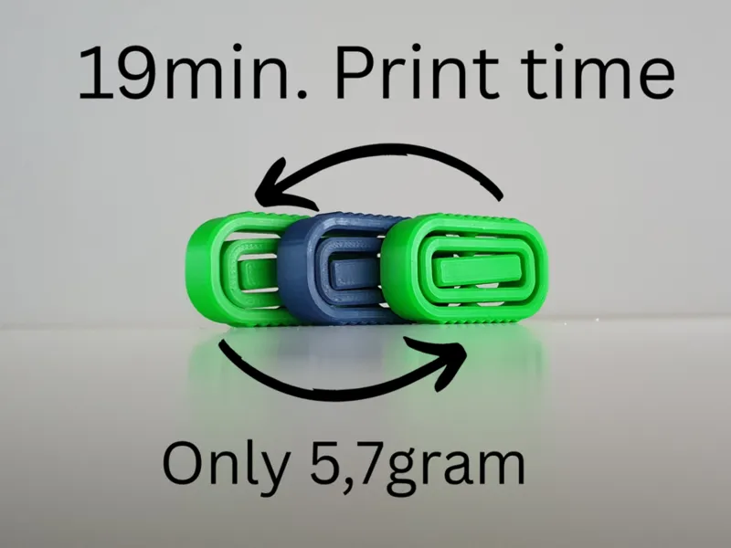 Air Loop Medium Fidget/19min. Print time/5,7gram