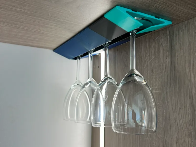 WineHive - modular wine glass holder