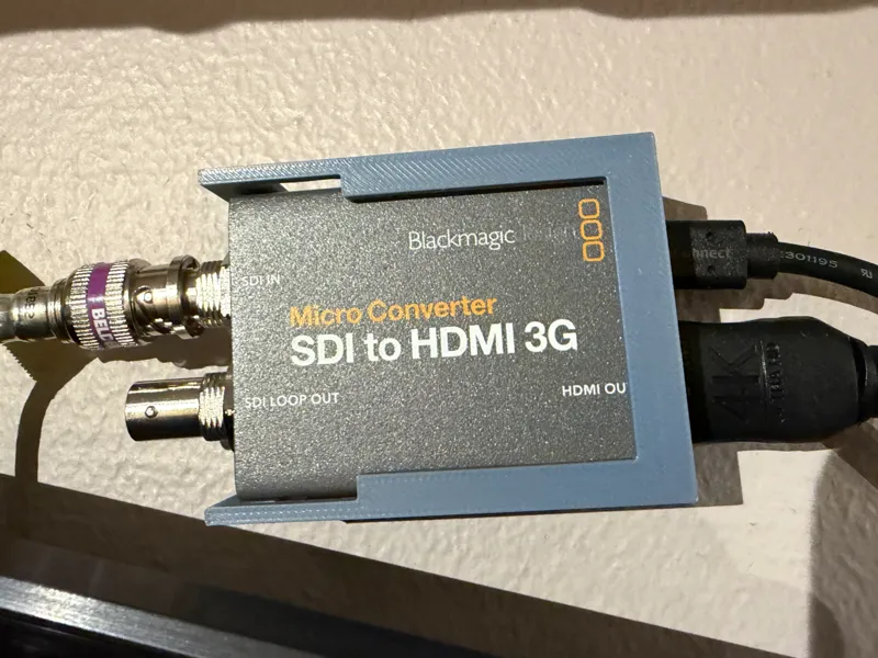 Wall mount for Blackmagic Micro converter 