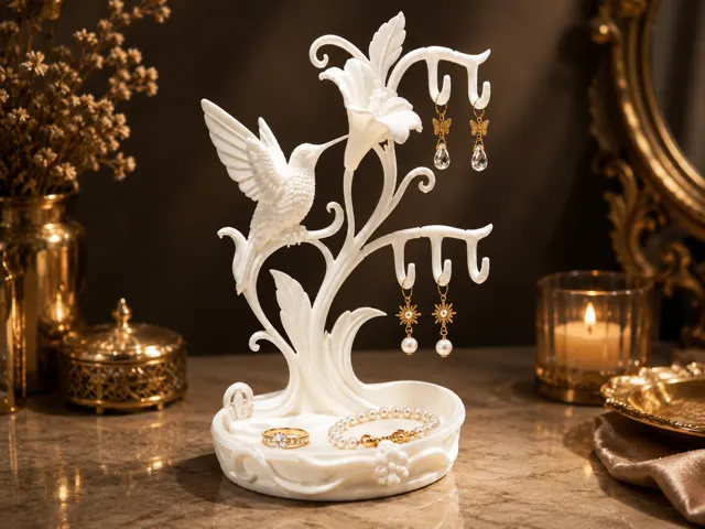 Hummingbird Jewelry Tray & Earring Holder