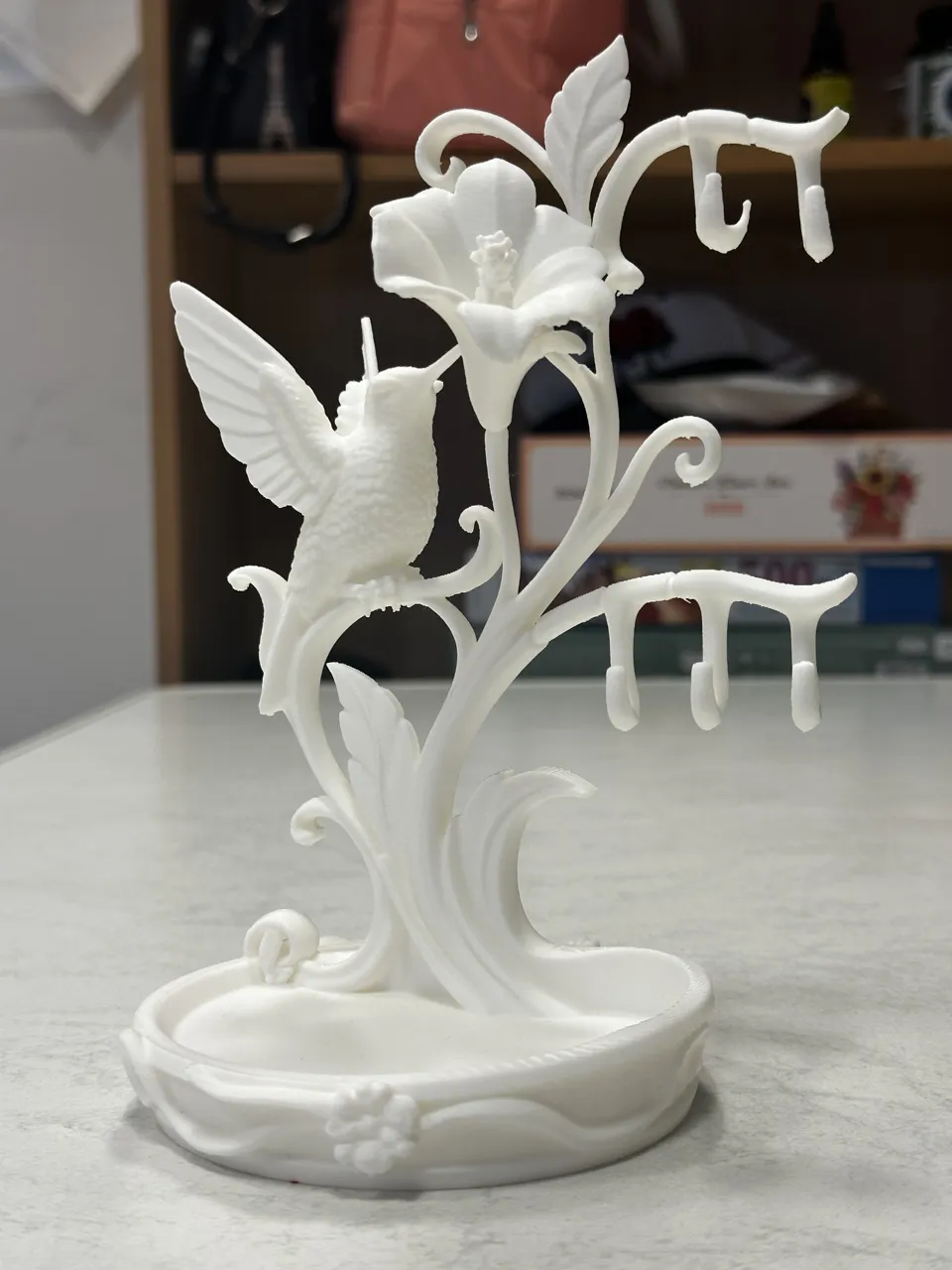 Hummingbird Jewelry Tray & Earring Holder view 4