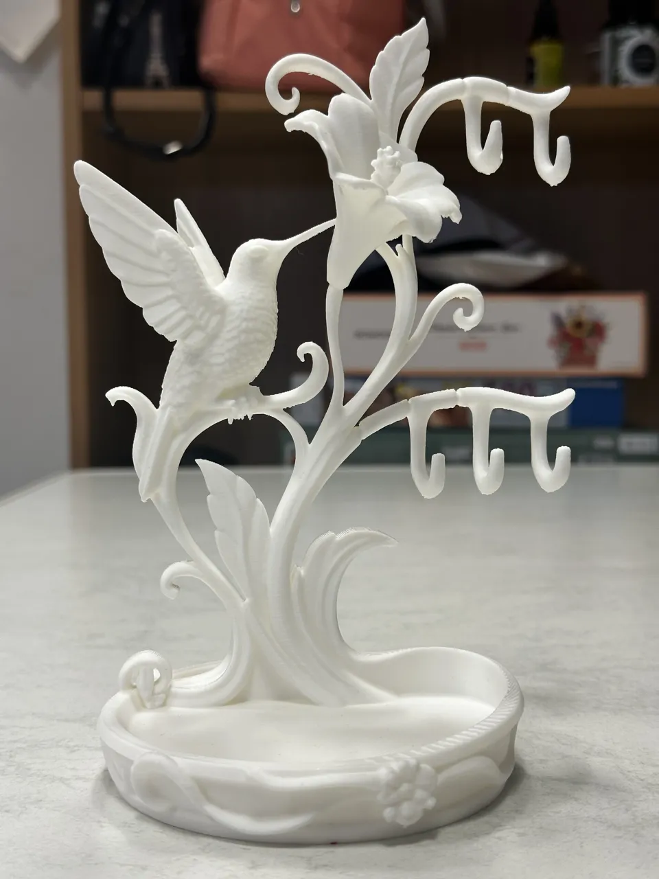 Hummingbird Jewelry Tray & Earring Holder view 3