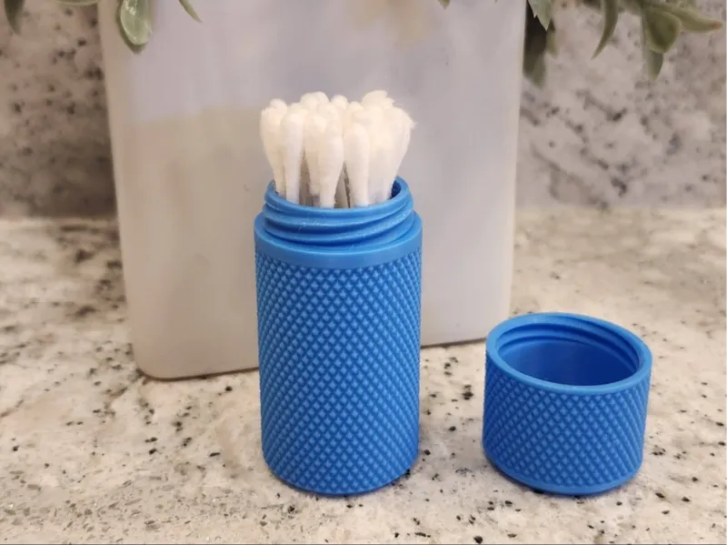 Q-tip travel case/holder