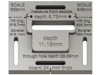 Floyd Rose routing template