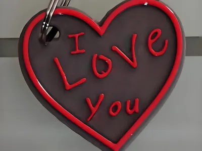 "Locked Love" - a love keychain