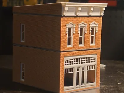 HO Scale Modular Downtown Shop | 2-2-2