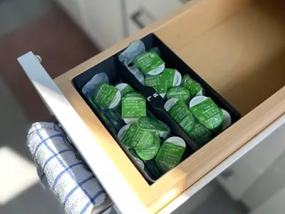 Daily Contacts Drawer Organizer (w/ L & R Labels)