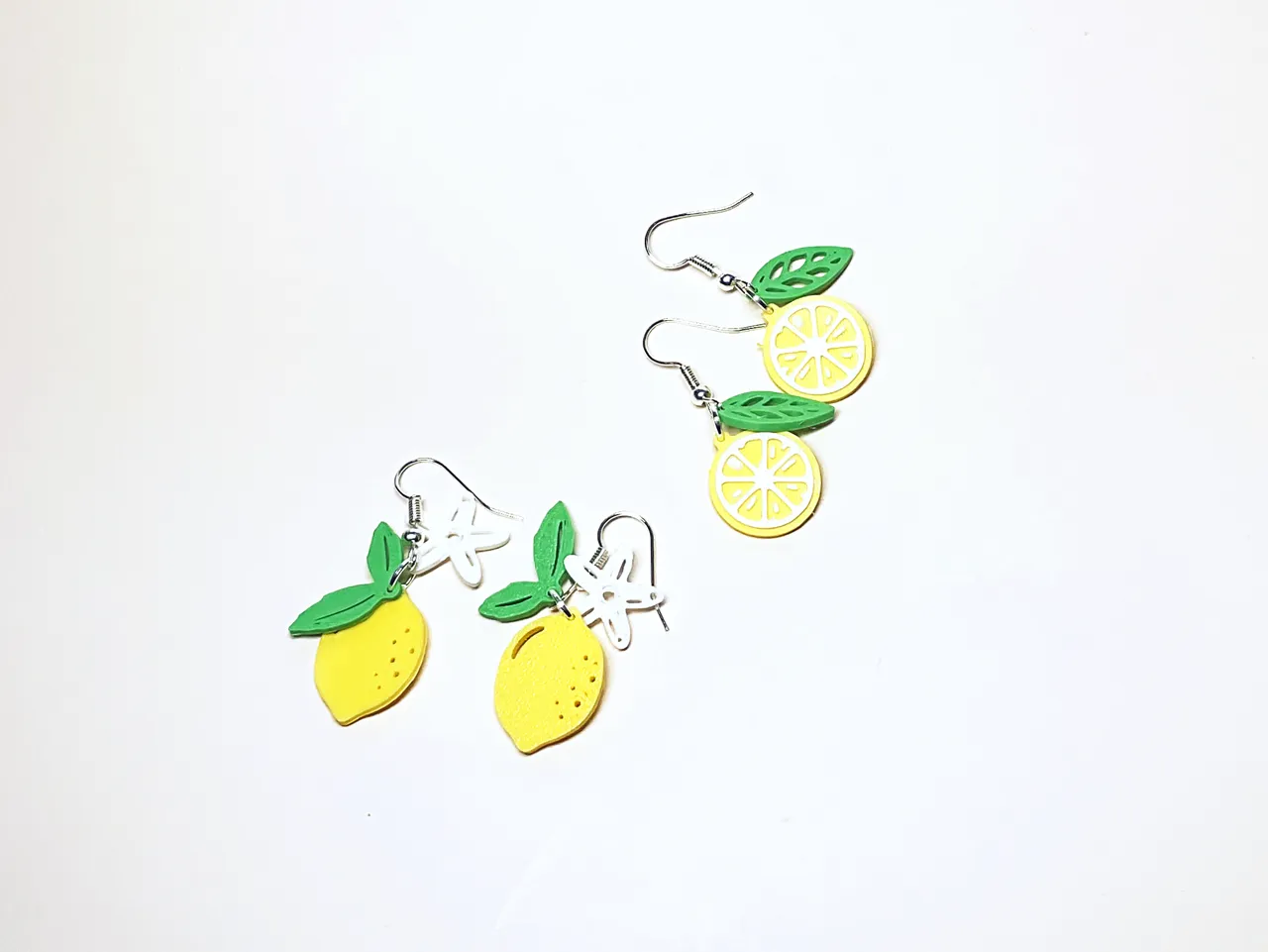 Lemon earrings view 2