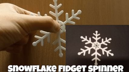 Snowflake fidget spinner